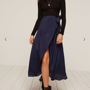 Reformation Newman Wrap Skirt